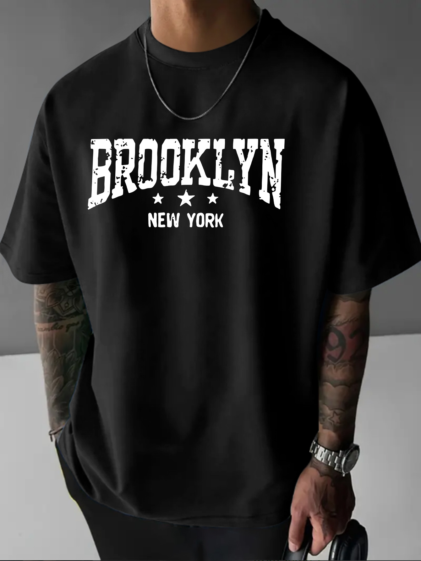 Men'S Fashion New York - Męska koszulka z krótkim rękawem, 100%