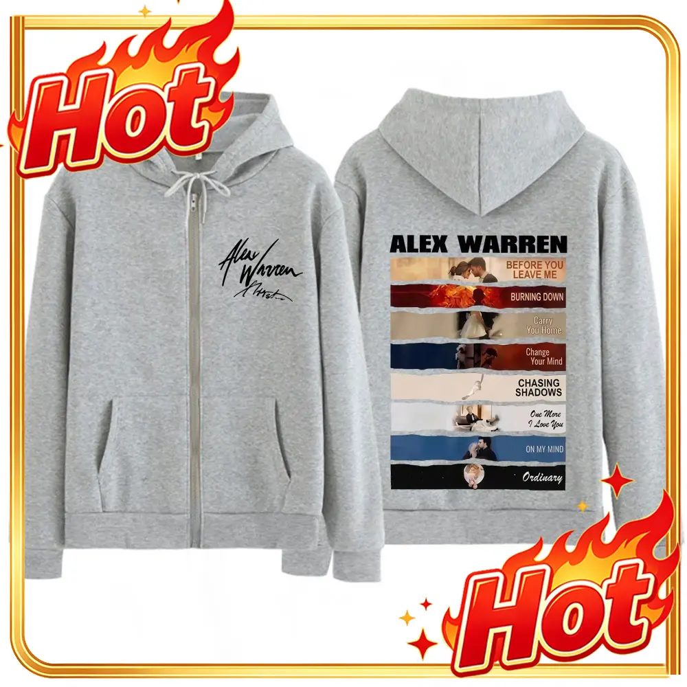 Mens Fashion Zip Up Hoodies - Bluza z kapturem na zamek, wzór