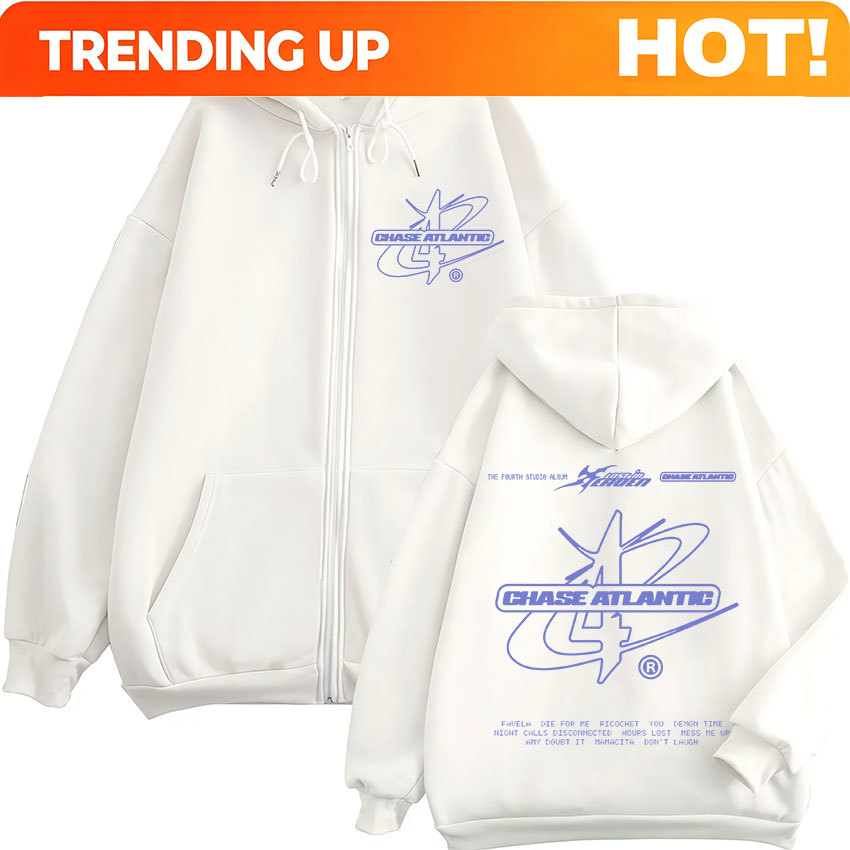 Mens Fashion Zip Up Hoodies - Bluza z kapturem na zamek Rock