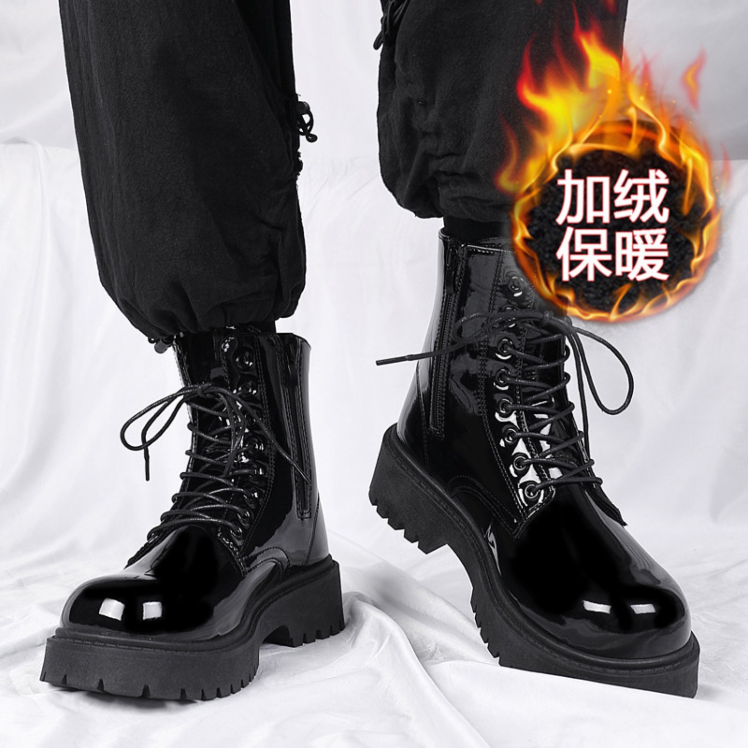 Men'S Fashion News - Męskie ciepłe pluszowe buty z wysoką