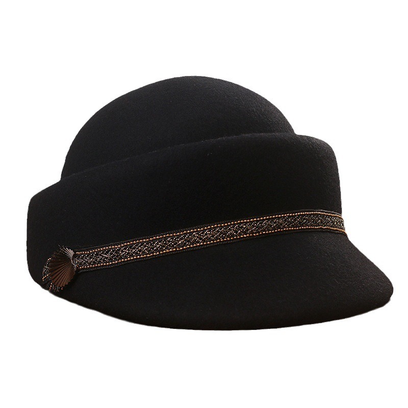 Men'S Fashion With Hat - Moda Damska Męska Marynarska Czarna Beretka