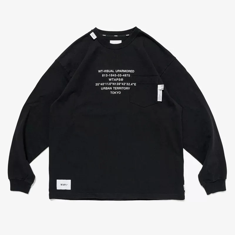 Mens Fashion Summer - Męska koszulka z długim rękawem WTAPS,