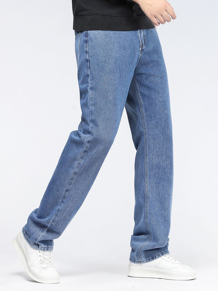 Męskie koreańskie modne jeansy – Men'S Fashion Grey Jeans recenzja i cena