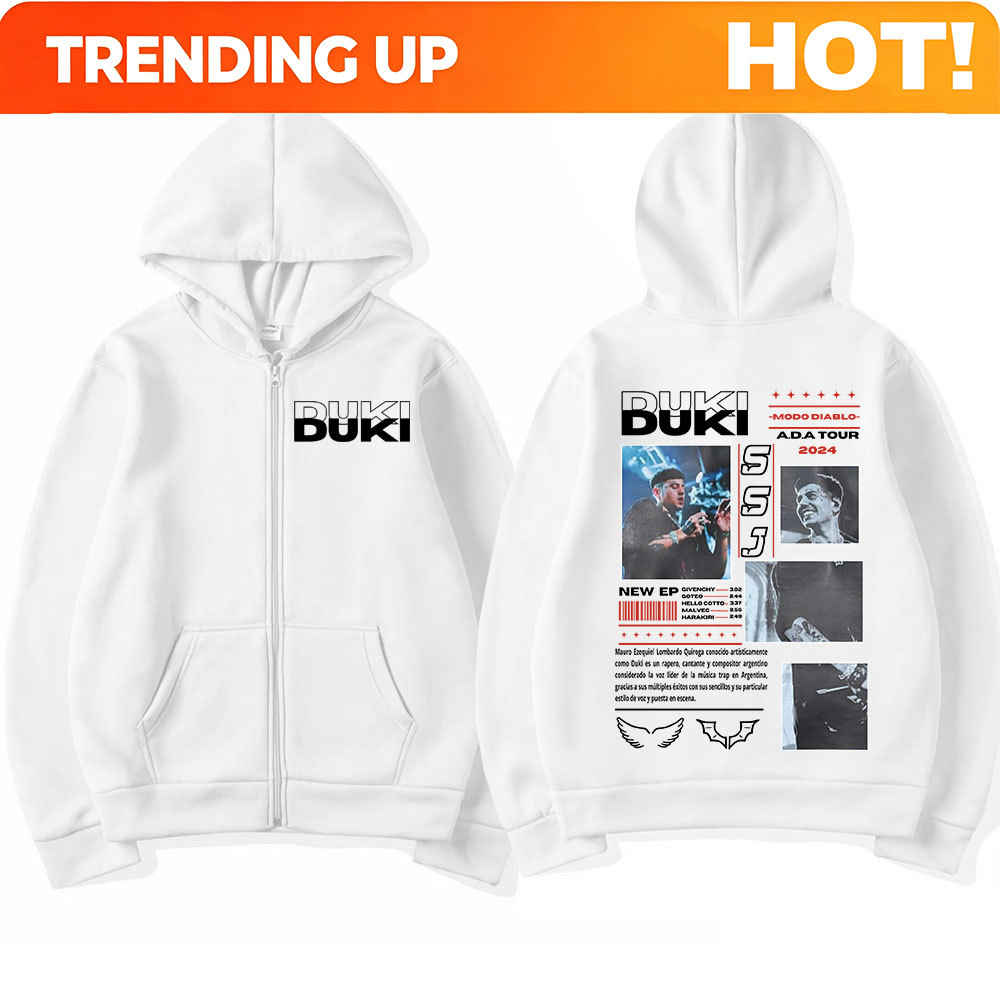 Bluzy z kapturem Rapper Duki A – Mens Fashion Zip Up Hoodies recenzja i cena