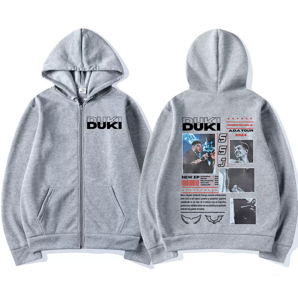 Bluzy z kapturem Rapper Duki A – Mens Fashion Zip Up Hoodies recenzja i cena