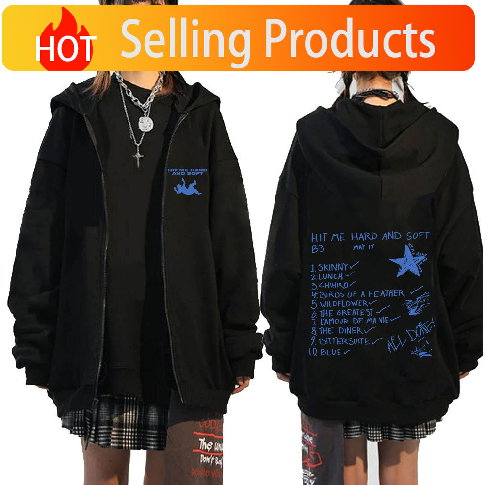 Bluzy z kapturem Hit Me Hard a – Mens Fashion Zip Up Hoodies recenzja i cena