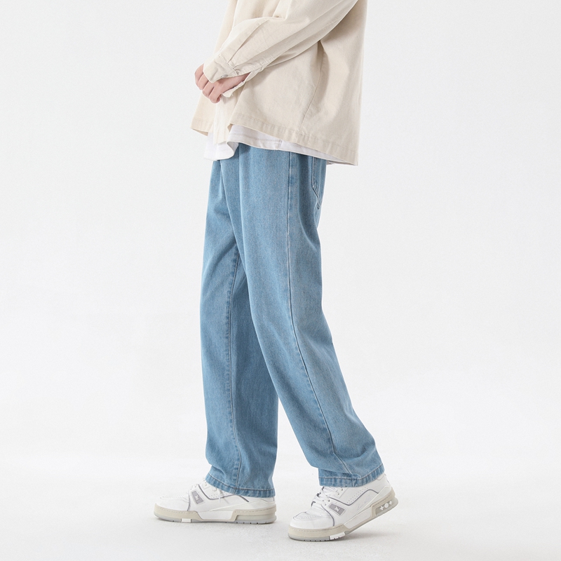 2023 Nowa koreańska moda męska – Men'S Fashion Grey Jeans recenzja i cena