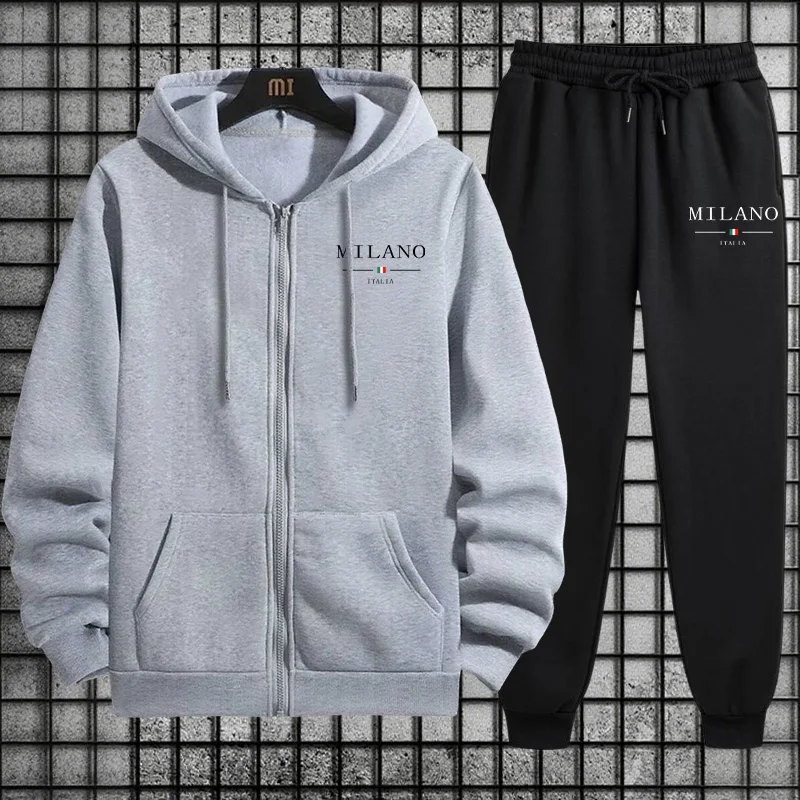 Męski dres na wiosnę 2026, cas – Mens Fashion Zip Up Hoodies recenzja i cena