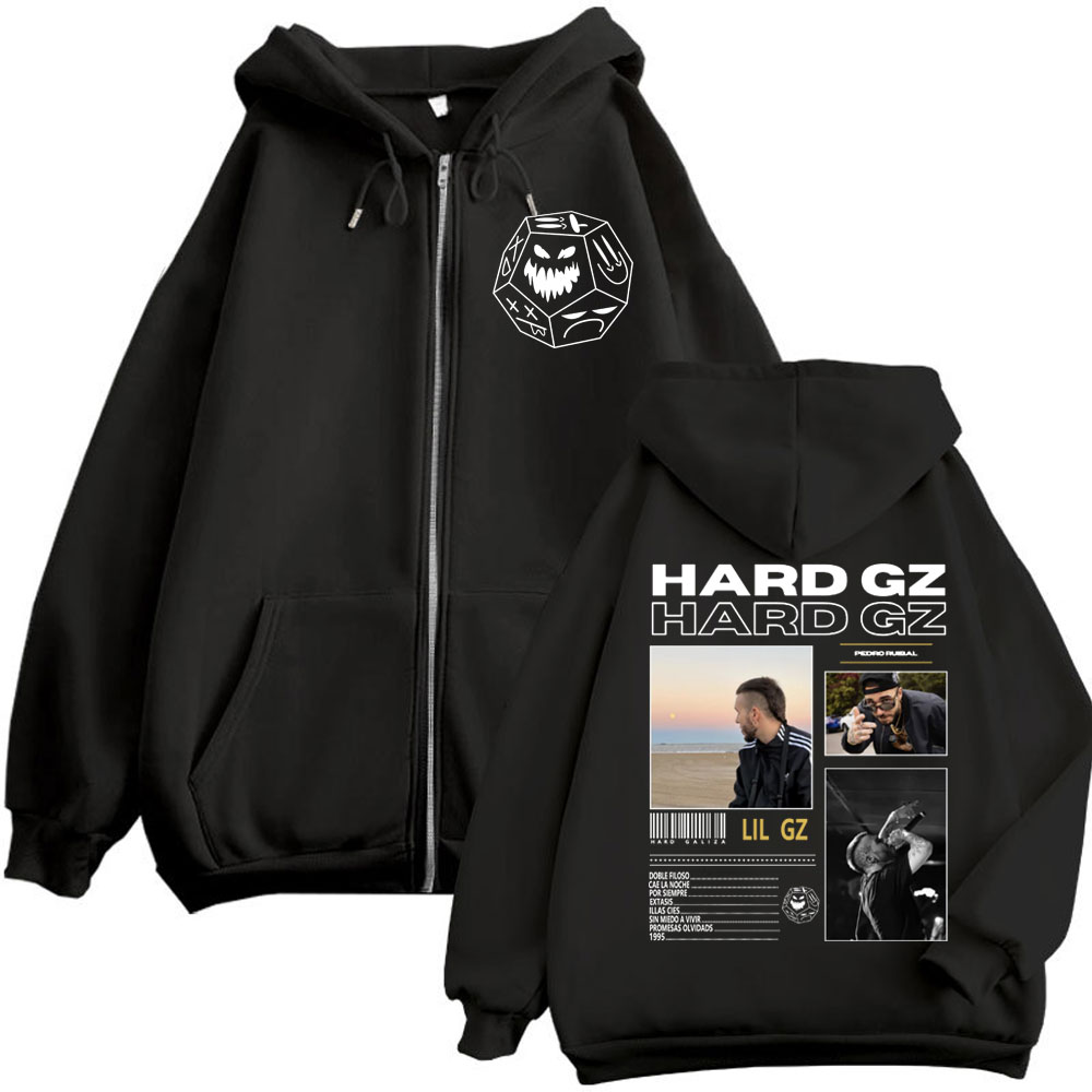 Bluzy z kapturem Rapper HARD G – Mens Fashion Zip Up Hoodies recenzja i cena