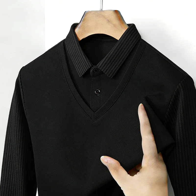 Męska koszula z imitacją dwóch – Mens Fashion Clothes recenzja i cena