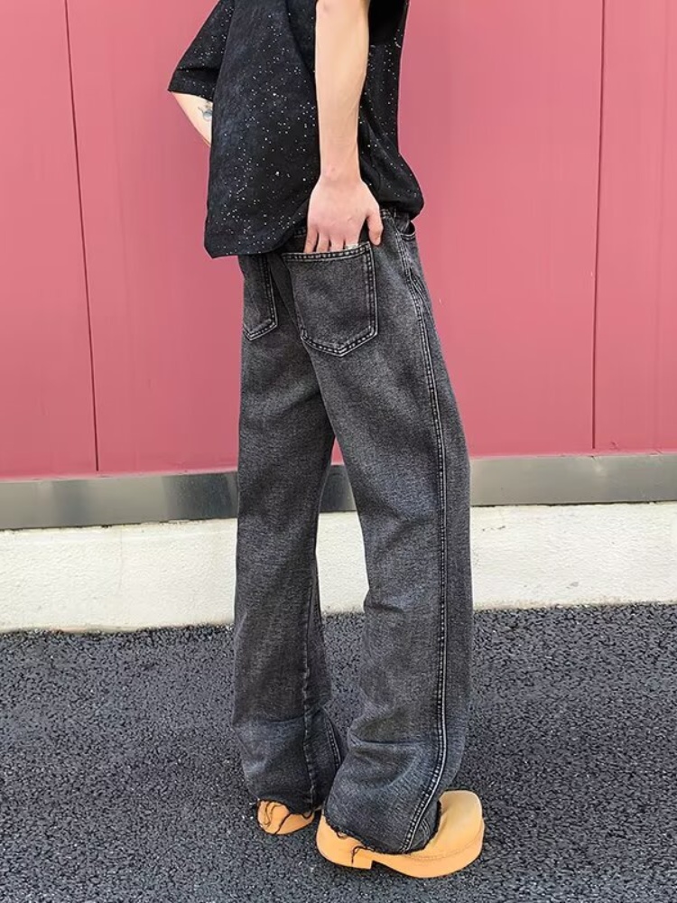 Spodnie męskie 2026 Pantalon Y – Men'S Fashion Grey Jeans recenzja i cena