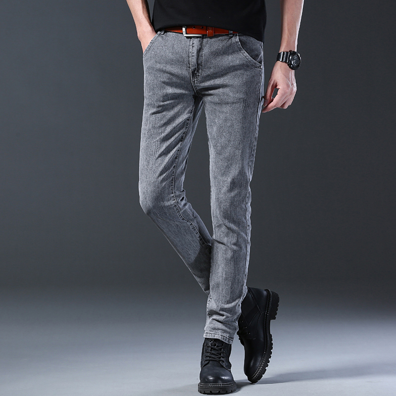 Męskie, dopasowane, elastyczne – Men'S Fashion Grey Jeans recenzja i cena