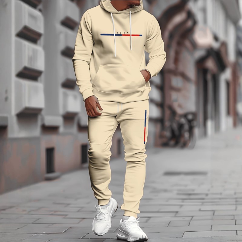 Męski dres z kapturem i spodni – Mens Fashion Clothes recenzja i cena