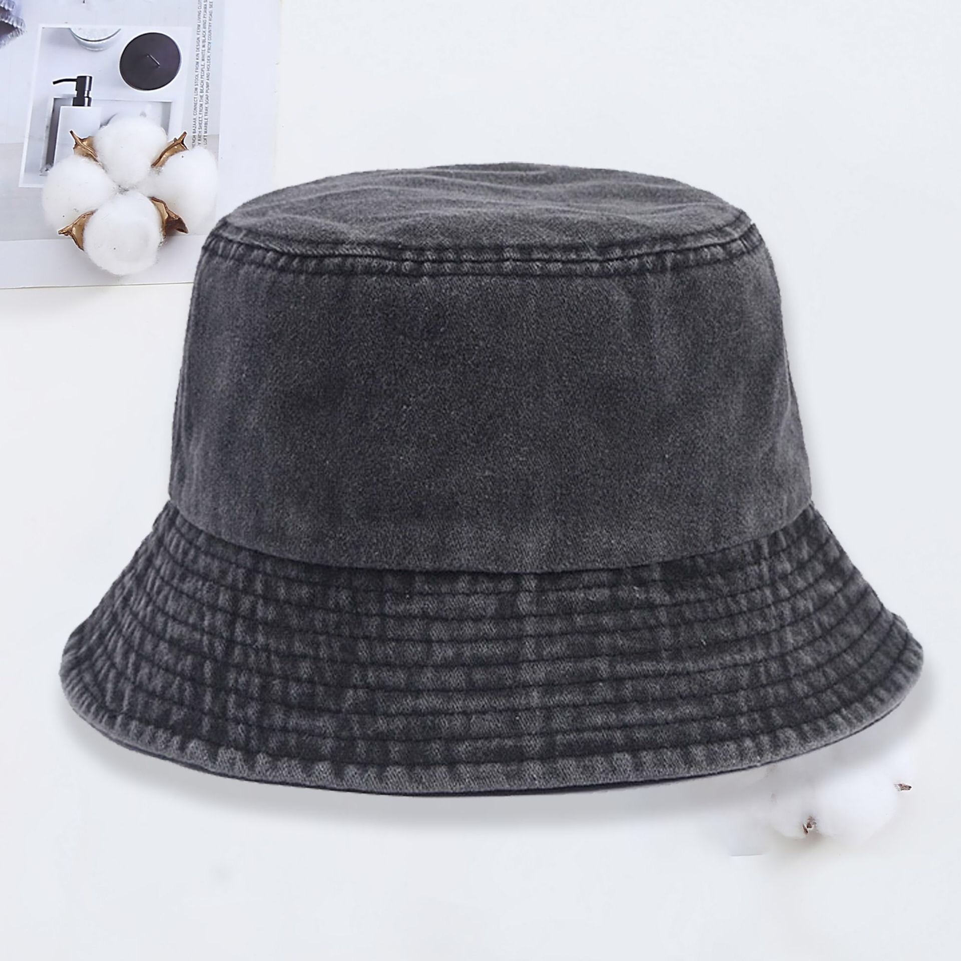 Kapelusz typu bucket z denimu  – Men'S Fashion With Hat recenzja i cena