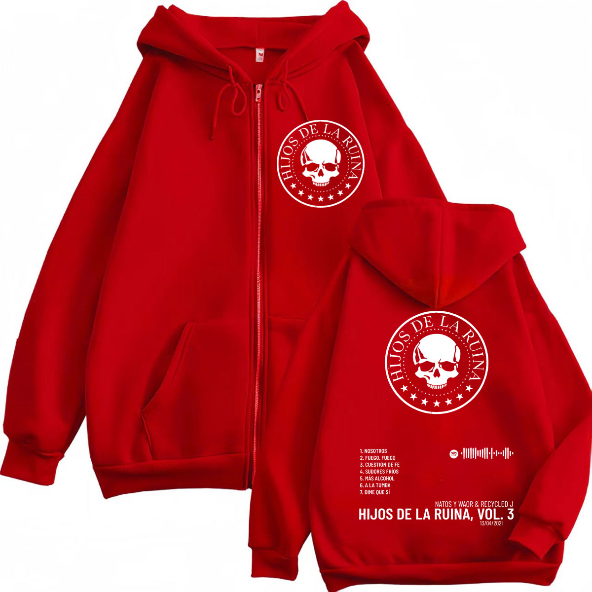 Bluza z kapturem Rap Duo Natos – Mens Fashion Zip Up Hoodies recenzja i cena