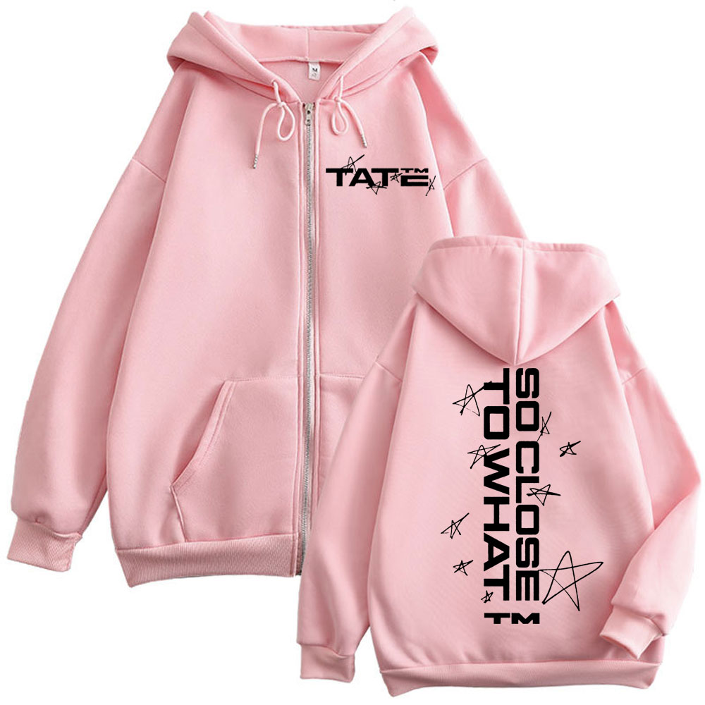 Bluza z kapturem Tate McRae So – Mens Fashion Zip Up Hoodies recenzja i cena